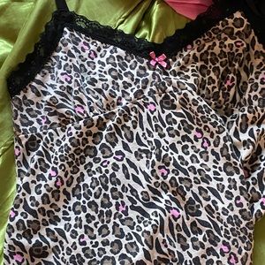 Black and tan cheetah top Size: L Brand: Jenni